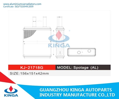 China Van de de RadiatorWarmtewisselaar van de hitteoverdracht de Radiatorverwarmer voor AL van KIA Spotage leverancier