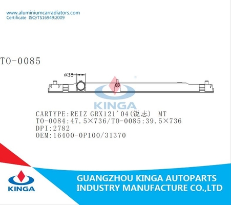 Van de de Tankradiator van de hoge Prestatiesbodem Plastic MT 04 GRX121/2 van TOYOTA REIZ leverancier