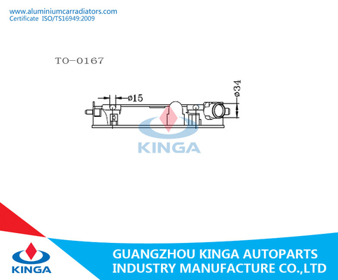 Radiator Verlaten Tankradiator Plastic Tank TOYOTA CELICA'99-00 BIJ leverancier