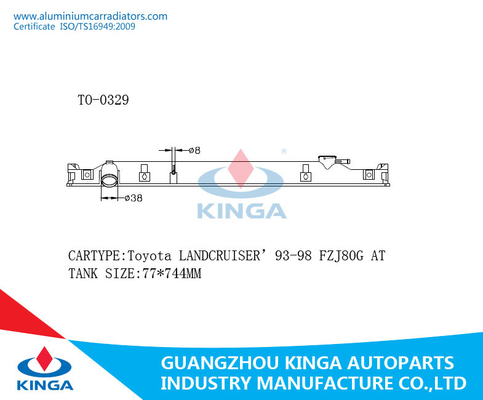 De Plastic Tank van de koelsysteemradiator voor Toyota Landcruiser '93-98 FZJ80G BIJ leverancier