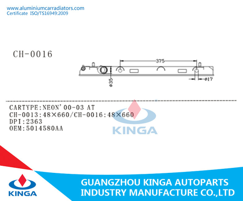 De Plastic Tank van het radiatorwater voor Chrysler NEON'00-03 OEM#5014580AA BIJ leverancier