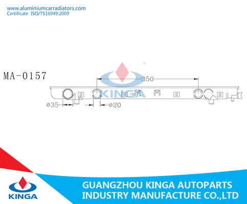 De Radiator Plastic Tank kd-SGL5 MPV2.5D '95-02 van Mazda Bongo Frendy leverancier