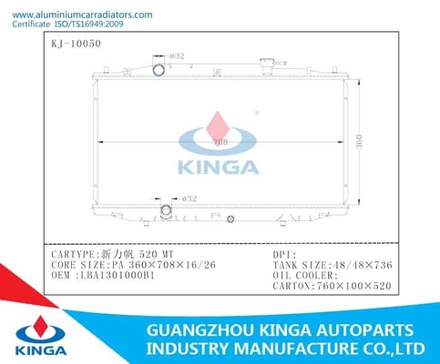 Xinlifan 520 MT PA16/26 de Radiatorsaftermarket van de Douaneauto Aluminiumradiators leverancier