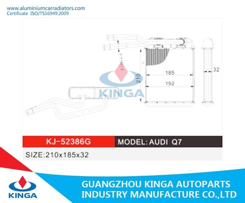 De Olie van Audi Q7 - gevulde van de de Hitteradiator van de Radiatorstoom de Kerngrootte 210*185*32 leverancier