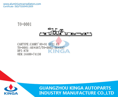 De Radiator Plastic Tank van douane Automobiele Delen CAMRY '89-91 SV21 leverancier