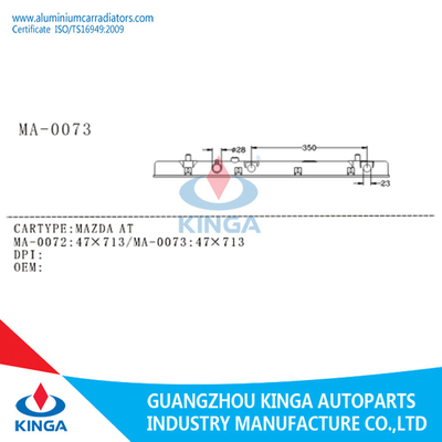 MAZDA BIJ de Auto Plastic Tank van de Afzetradiator voor Vervanging, rangschikt 1.73 * 28.07 Duim leverancier