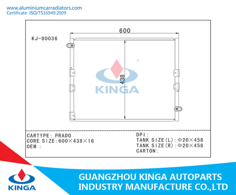 Autocondensator 4 Agent 95 van Vervangstukkentoyota AC - Oem 88460-60240 leverancier