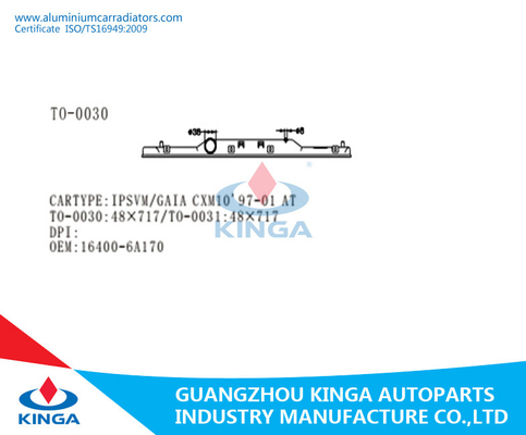 PA 66 Radiator Plastic Tank voor de Vervanging van de de Radiatortank van IPSVM GAIA CXM10'97-01 leverancier