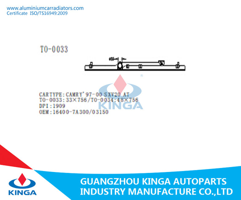 Zwarte Radiator Plastic Tank/Hoogste Tankplastiek voor Toyota CAMRY'97-00 SXV20 leverancier