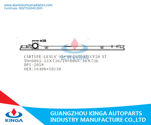 Van de Tanktoyota Lexus IS200/IS300'99 van de aluminium de Plastic Radiator Hoogste Autoauto leverancier