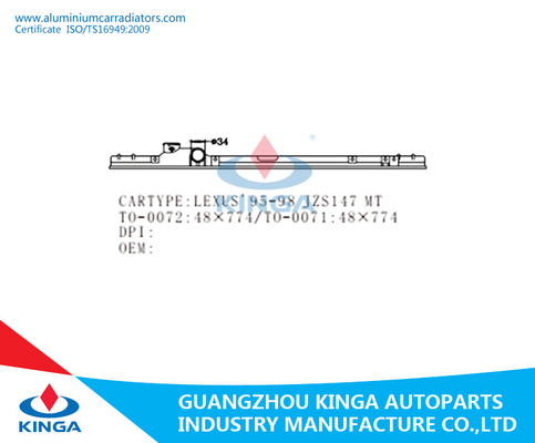 16400-46180 de Radiator Plastic Tank van de waterreparatie voor TOYOTA LEXUS'95-98 JZS149 leverancier