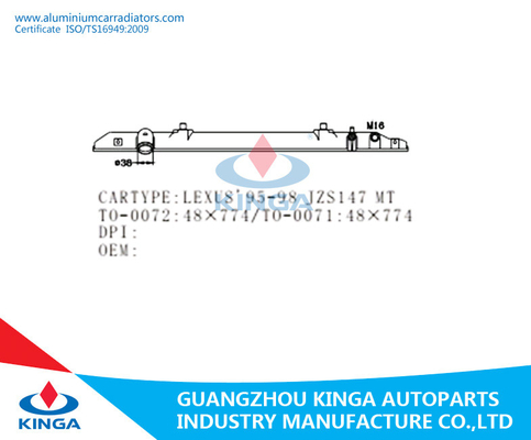 85-98 JZS147 van LEXUS van de de Radiator Plastic Tank van MT Sterke de Reparatieoem 16400-46170 leverancier