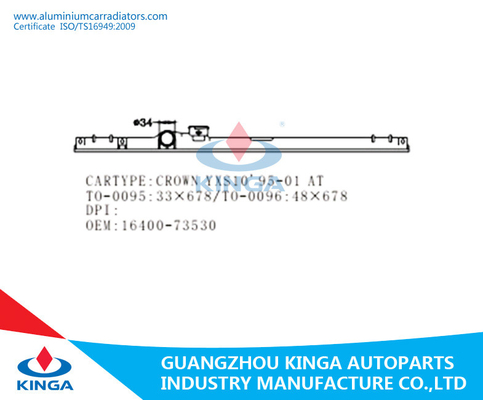 OEM 16400-46600 Radiator Plastic Tank voor Autoradiator TOYOTA Crown'98 JZS155 BIJ leverancier