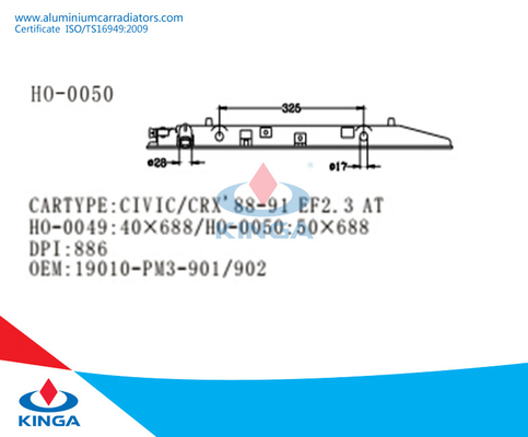 CIVIC/CRX'88-91 EF2.3 BIJ Sterke OEM 19010-PM3-901/902 van de Radiator Plastic Tank leverancier