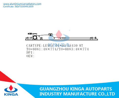 Van de de Radiator Plastic Tank van LEXUS'01-03 LS430 de Reparatie Materiële PA66 OEM 16400-50230/50250 leverancier