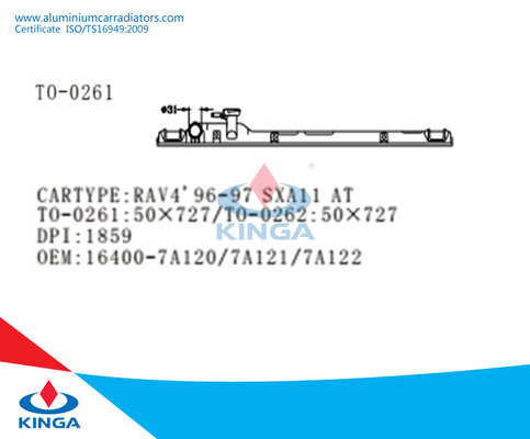 Autoradiator Toyota RAV4'96-97 SXA11 op Tank 16400-7A120/7A121/7A122 leverancier