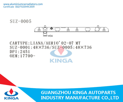 Aftermarket Suzuki Liana/Aerio'02-07 BIJ Raplacement-de Tankpa66 Materiaal van de Radiatorinham leverancier