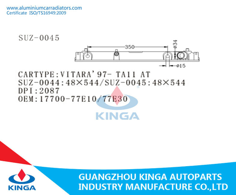 VITARA'97- TA11 BIJ de BODEMtank van de Radiator Plastic Tank 17700-77E10/77E30 leverancier