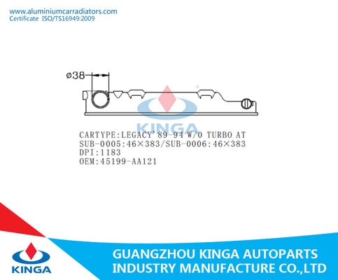 LEGACY'89-94 W/O TURBO BIJ OEM 45199-AA121Right van de Radiator Plastic Tank Tank leverancier