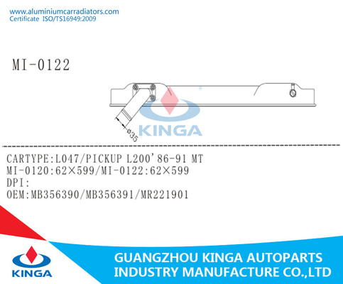 Mitsubishi L047/Plastic de Tankvervanging MB356390 van de Bestelwagenl200'86-91 Radiator leverancier