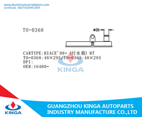 HIACE 08 - MT-de Tankoem 16510-30010 van de Vervangingsradiator Plastic Radiator HOOGSTE Tank leverancier