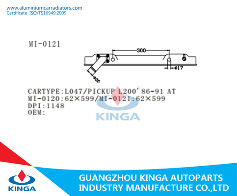 L047/PICKUP L200'86-91 BIJ OEM van de Radiator Plastic Tank BODEMtank 62×599mm leverancier