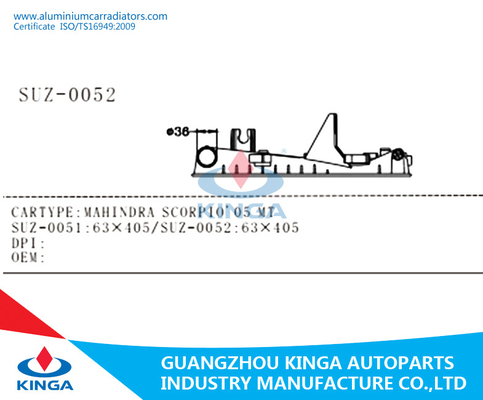 Auto de Radiator Zijtank van het Motor Koelsysteem voor 2005 MAHINDRA SCHORPIOEN AR-1022 leverancier