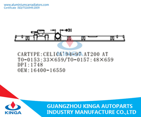 Van de Tanktoyota van de reparatieradiator de Plastic van de de AUTOradiator HOOGSTE Tank voor CELICA/CARINA'94-97 ST200 BIJ leverancier