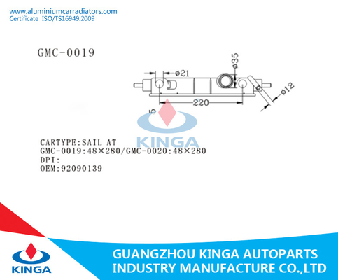 Auto de Tankvervanging van de Delen Plastic Radiator voor VORSTELIJK BUICK/GENTURY'00-05 leverancier