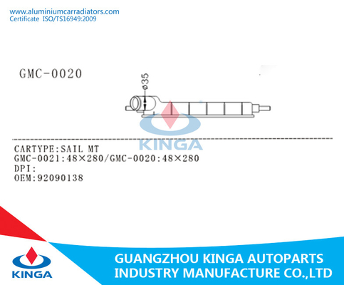 OEM 92090139 de Plastic Juiste Radiator van GMC van de Tankvervanging voor ZEIL BIJ leverancier