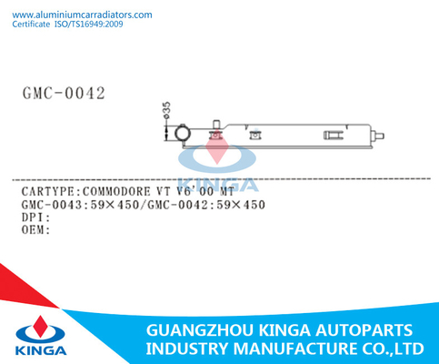 GMC-Commodorevt V6 2000 BIJ OEM 92092011 van de Radiator Plastic Tank leverancier
